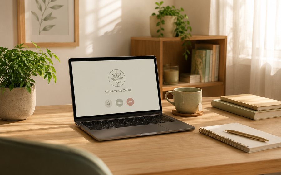 Atendimento psicológico online por videochamada